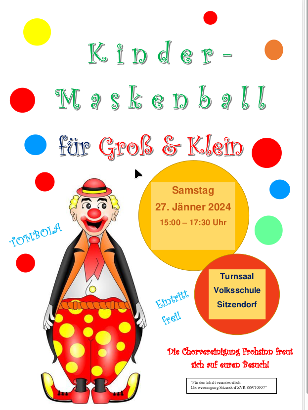 Kindermaskenball 2024